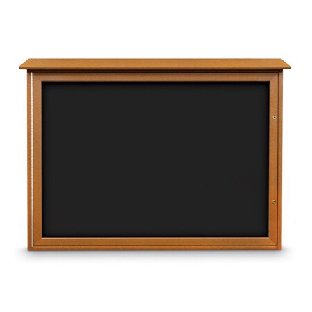 United Visual Products Outdoor Enclosed Combo Board, 72"x36", Bronze Frame/Green & Cinnabar UVCB7236ODBZ-GREEN-CINNABA